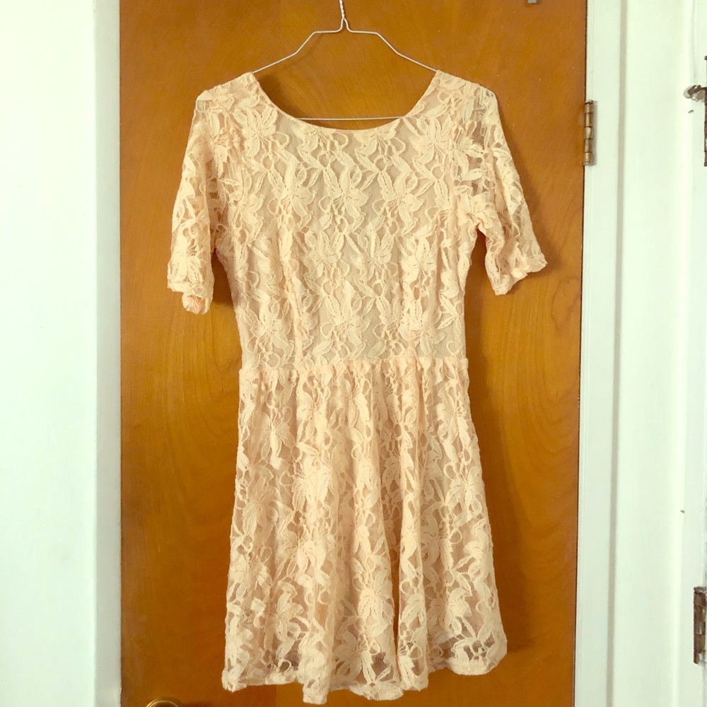 Forever 21 Lace Fit & Flare Dress